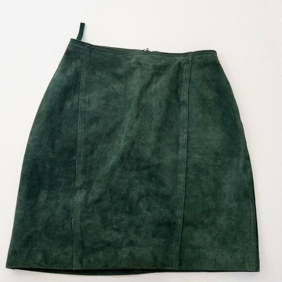 Vintage Brandon Thomas Suede Pencil Skirt Size 5/6 Petite - Picture 1 of 5